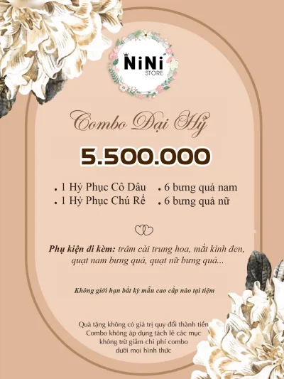 Combo đồ khỏa Đại Hỷ