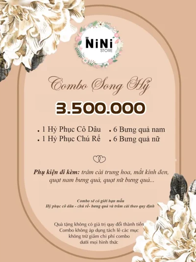 Combo đồ khỏa Song Hỷ